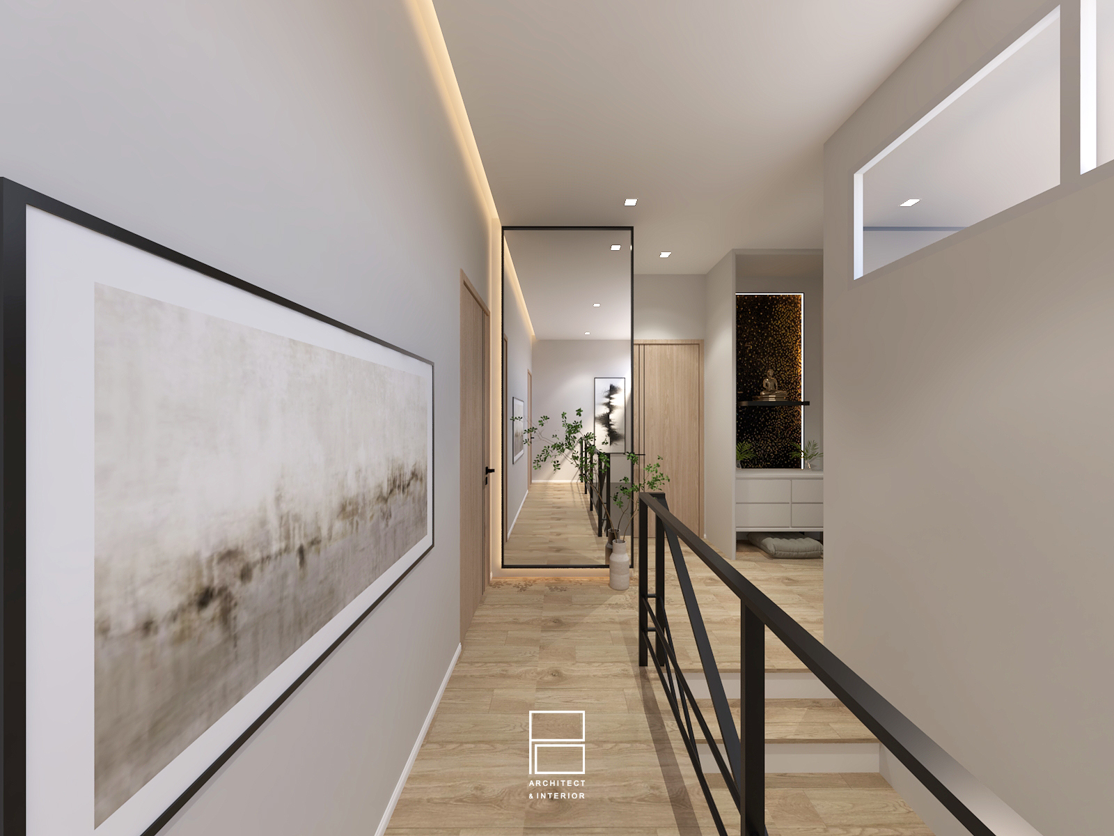 19 Second floor landing - Modern