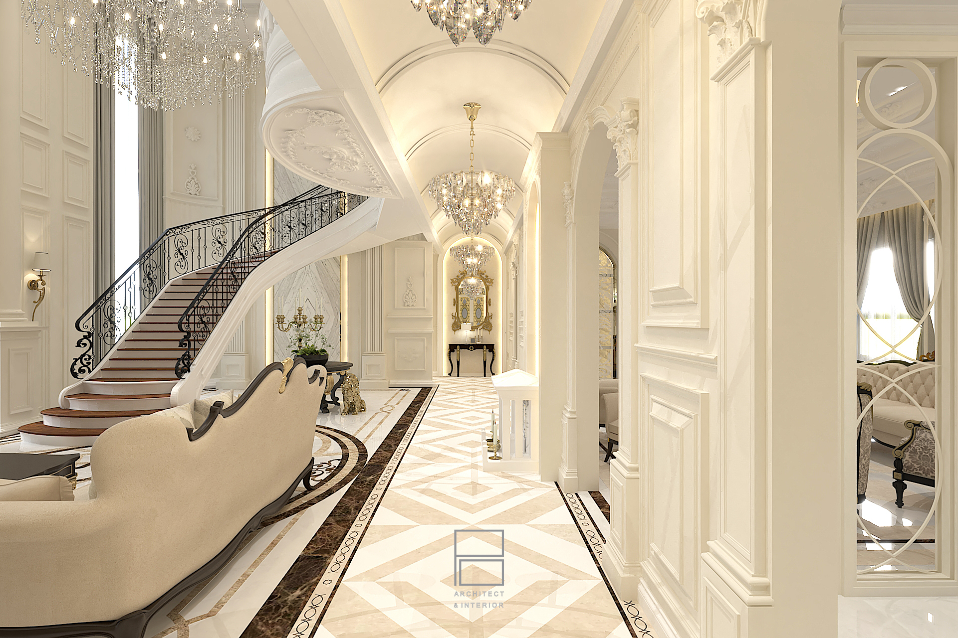 6 Entrance hall - neo classic